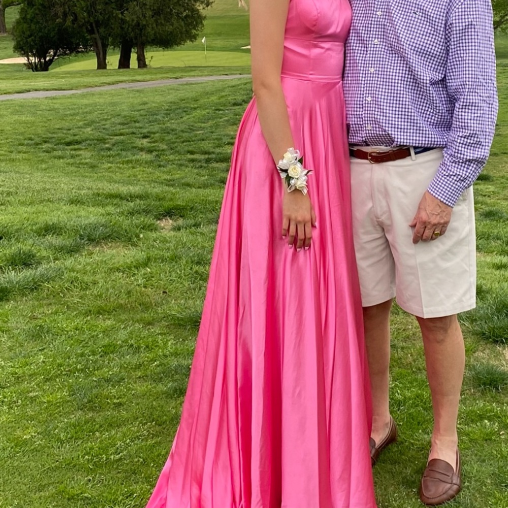 Sherri Hill Bubblegum Pink Prom Gown
